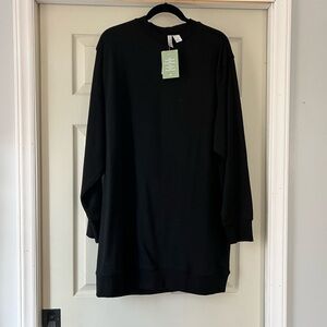 NWT Black Long Sleeve Sweatshirt dress